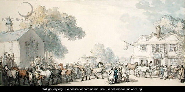 Horse Fair, Southampton - Thomas Rowlandson