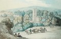 The Church and Village of St. Cue, Cornwall, c.1812 - Thomas Rowlandson