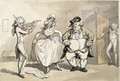 Private practice previous to the ball, from Scenes at Bath - Thomas Rowlandson