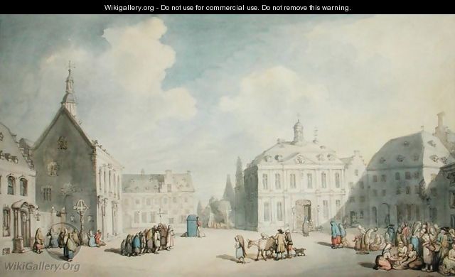 The Market Place at Juliers in Westphalia, 1791 - Thomas Rowlandson