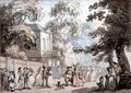 Entrance to the Mall, Spring Gardens - Thomas Rowlandson