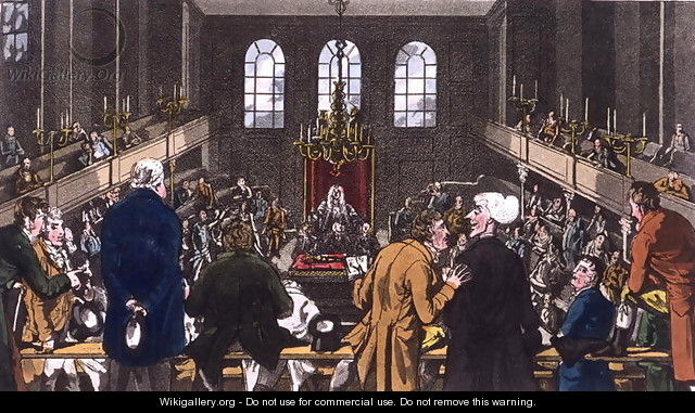Dr Syntax in the House of Commons, 1820 - Thomas Rowlandson
