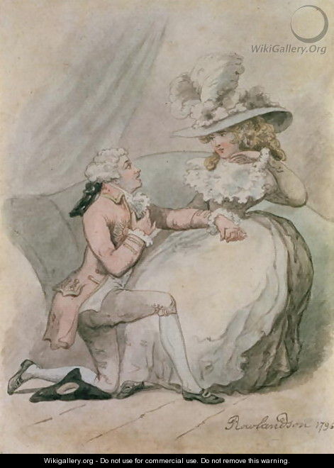 The Proposal, 1796 - Thomas Rowlandson
