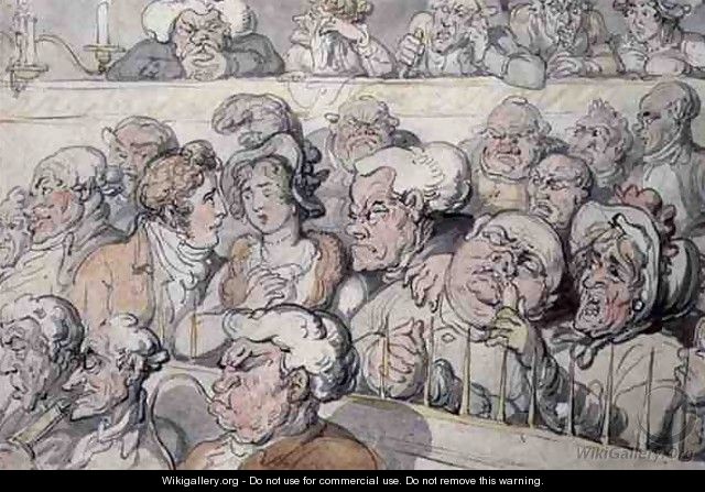 At the Theatre, In the Pit - Thomas Rowlandson