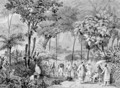 The Chinese Tea Plantation in the Botanic Gardens at Rio de Janeiro, engraved by Leon Jean Baptiste Sabatier fl.1827-87 and Victor Adam 1801-66 c.1835 - Johann Moritz Rugendas