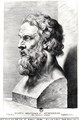 Bust of Plato c.427-c.348 BC engraved by Lucas Emil Vorsterman 1595-1675 - (after) Rubens, Peter Paul