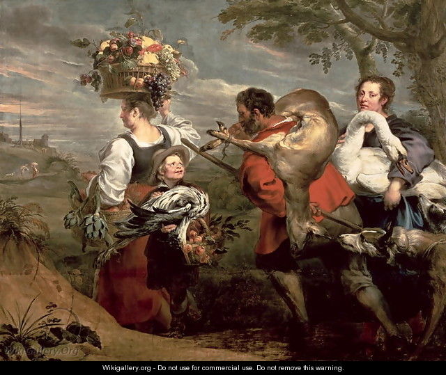 Peasants Going to Market - and Snyders, F. Rubens, Peter Paul