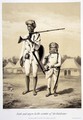Arab and Negro in the Service of the Guickwar, from Voyage in India, engraved by Louis Henri de Rudder 1807-81 pub. in London, 1858 - Louis Henri de Rudder
