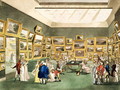 Exhibition of Watercoloured Drawings by the Society of Painters in Watercolours, from 'The Microcosm of London, engraved by J. C. Stadler fl.1780-1812, pub. by R. Ackermann 1764-1831 1808 - & Pugin, A.C. Rowlandson, T.