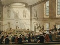 India House, The Sale Room, from Ackermanns Microcosm of London, engraved by Joseph Constantine Stadler fl.1780-1812, 1808 - & Pugin, A.C. Rowlandson, T.