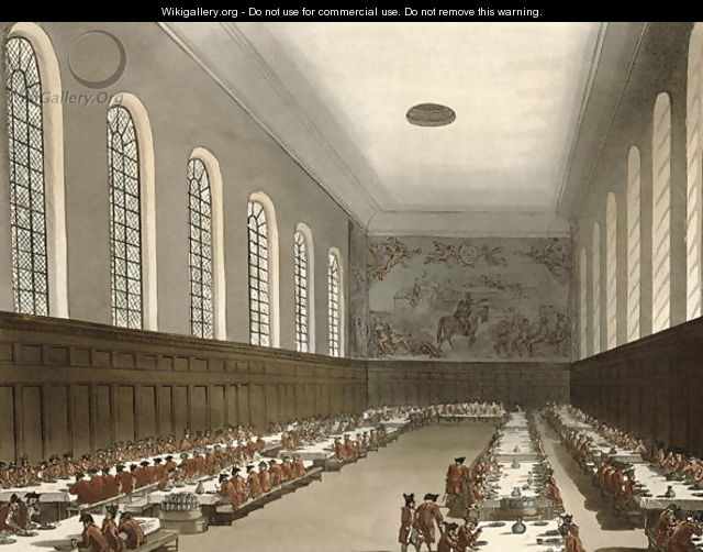 Military Hospital, Chelsea, from Ackermanns Microcosm of London - & Pugin, A.C. Rowlandson, T.