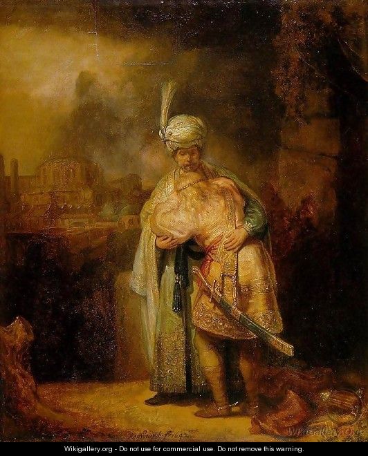 David and Jonathan - Rembrandt Van Rijn