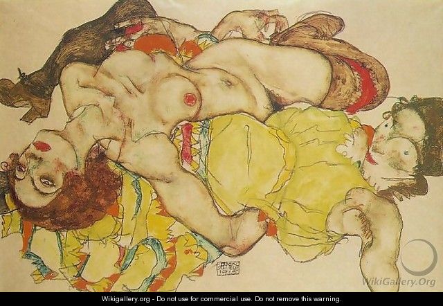 Two Women - Egon Schiele
