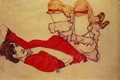 Wally in Red Blouse - Egon Schiele