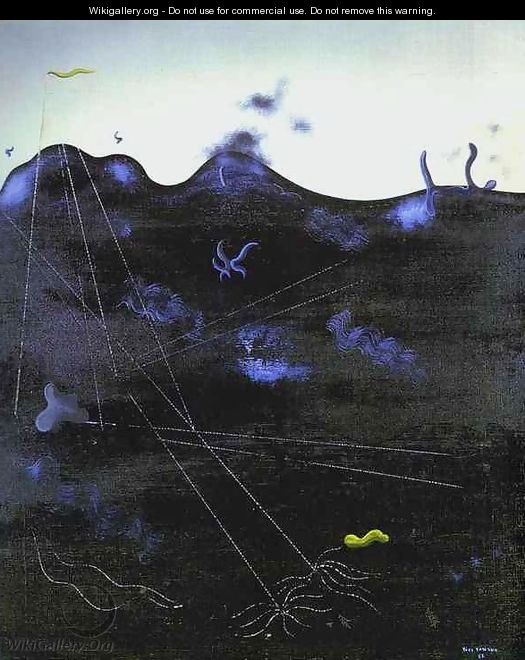 Blue Bed - Yves Tanguy