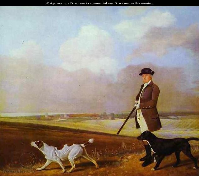 Sir John Nelthorpe at Shooting with Two Pointers - George Stubbs