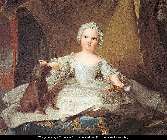 Marie Zephyrine of France as a Baby - Jean-Marc Nattier