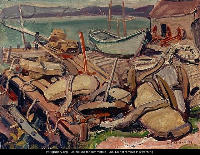 Docks at Ingonish - Arthur Lismer