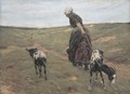 Woman with Goats in the Dunes - Max Liebermann