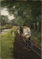 The Ropewalk in Edam - Max Liebermann