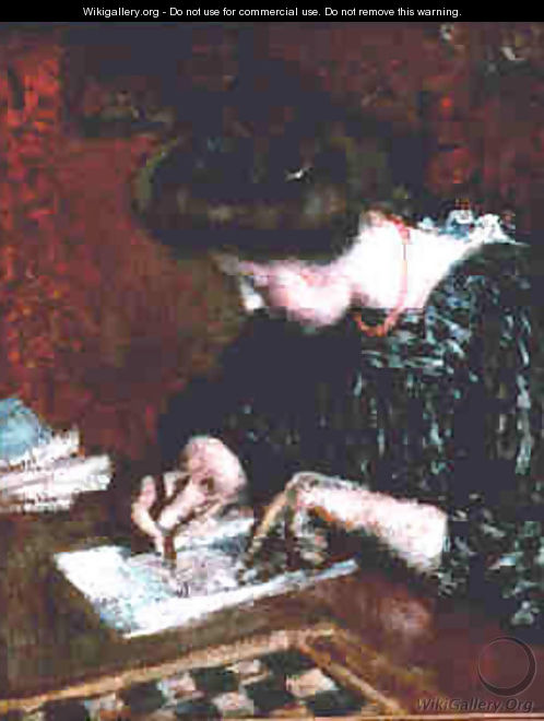 A Writing Woman - Georges Lemmen