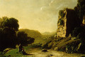 Landscape with a Draughtsman Sketching Ruins - Claude Lorrain (Gellee)