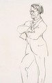 Portrait of Challener, Standing - Arthur Lismer