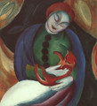 Girl with Cat II - Franz Marc