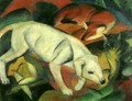 A Dog, a Fox and a Cat - Franz Marc