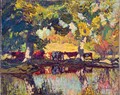Cattle by the Creek - James Edward Hervey MacDonald