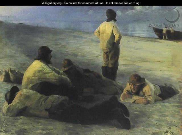 Fishermen on the Beach - Peder Severin Krøyer