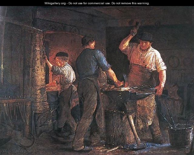 Blacksmith at Hornbaek - Peder Severin Krøyer