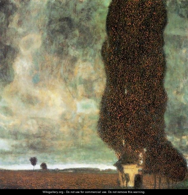 The Big Poplar II - Gustav Klimt