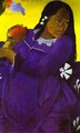 Woman with Mango - Paul Gauguin