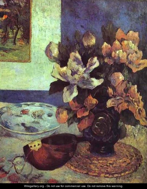 Still Life with a Mandolin - Paul Gauguin
