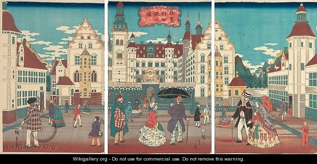 A Picture of Prosperity: America - Utagawa or Ando Hiroshige