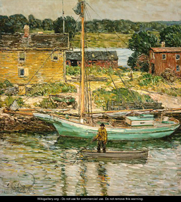 Oyster Sloop - Childe Hassam