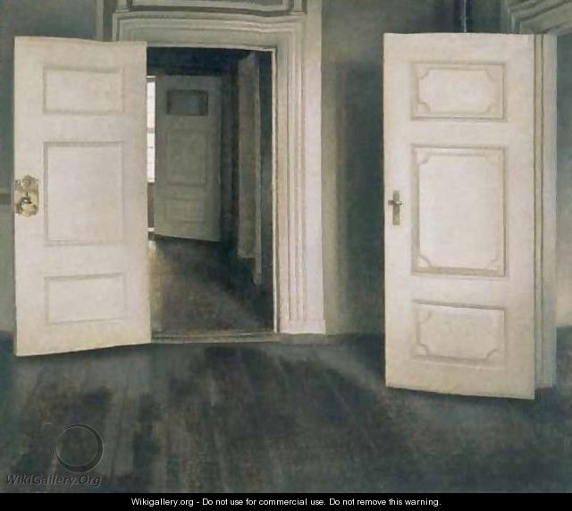 White Doors - Vilhelm Hammershoi