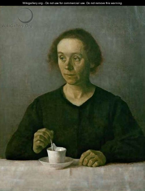 Portrait of Ida Hammershoi - Vilhelm Hammershoi
