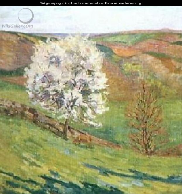 Trees in Blossomat Saint Cheron - Armand Guillaumin