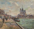 The Bridge of the Archibishops Palace and the Apse of Notre-Dame - Armand Guillaumin