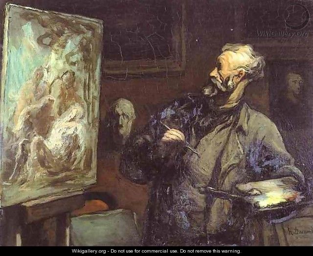 Self-Portrait - Honoré Daumier