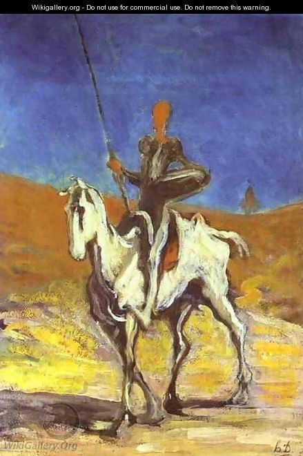 Don Quixote and Sancho Pansa - Honoré Daumier