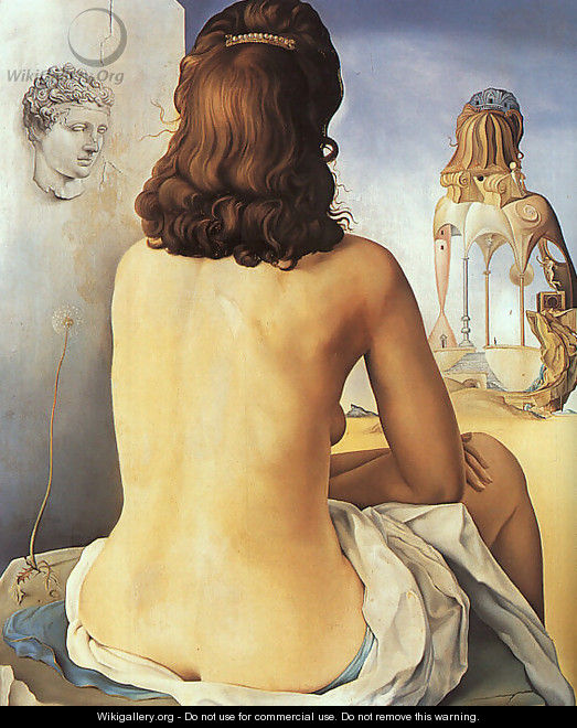 My Wife, Naked, Watching Her Own Body - Salvador Dali