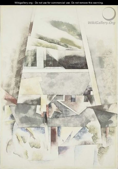 Sailboats and Roofs - Charles Demuth