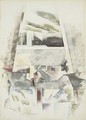 Sailboats and Roofs - Charles Demuth