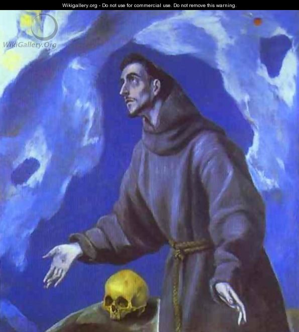 St. Francis Receiving the Stigmata 2 - El Greco (Domenikos Theotokopoulos)