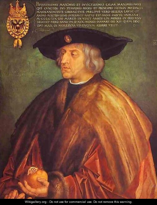 Portrait of Maximilian I - Albrecht Durer