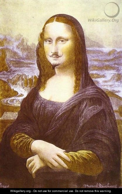 Mona Lisa with a Moustache - Marcel Duchamp