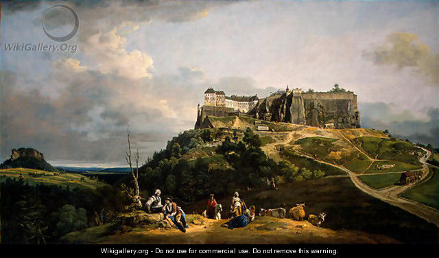 The Fortress of Königstein - Bernardo Bellotto (Canaletto)
